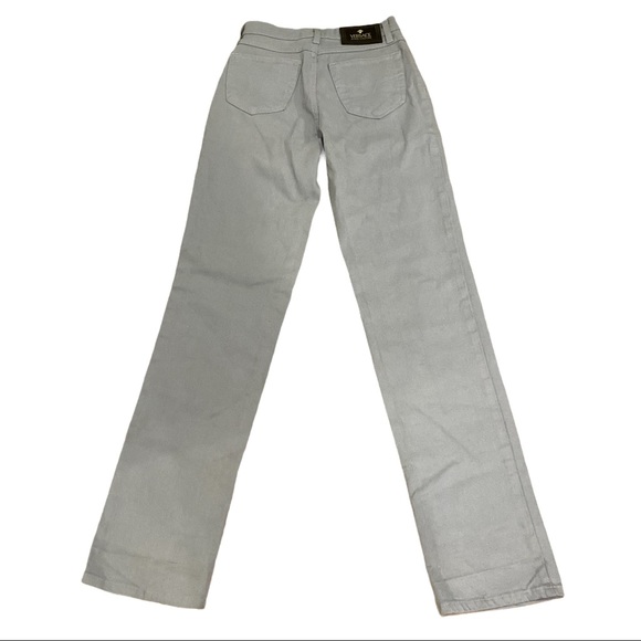 EUC Versace Vintage Gray Straight Leg Jeans - Picture 3 of 7